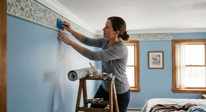 Bedroom Wallpaper Installation in Denver County, CO