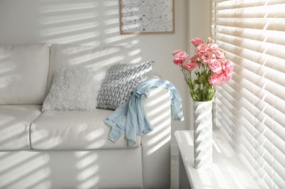 Blinds in a Living Room