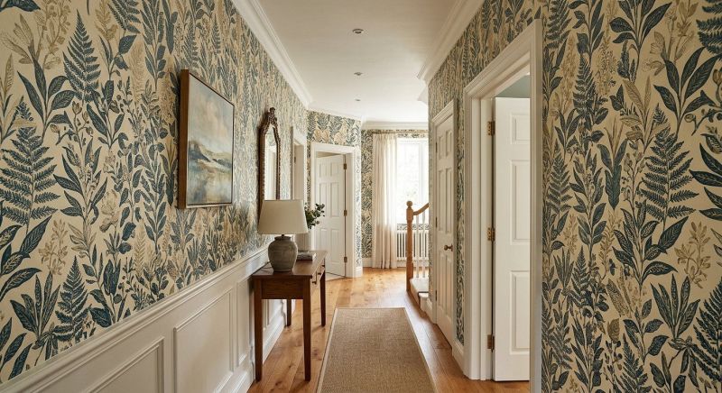 Hallway Wallpaper Installation in Roswell, GA