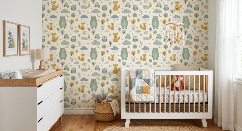 Nursery Wallpaper Installation in Roswell, GA